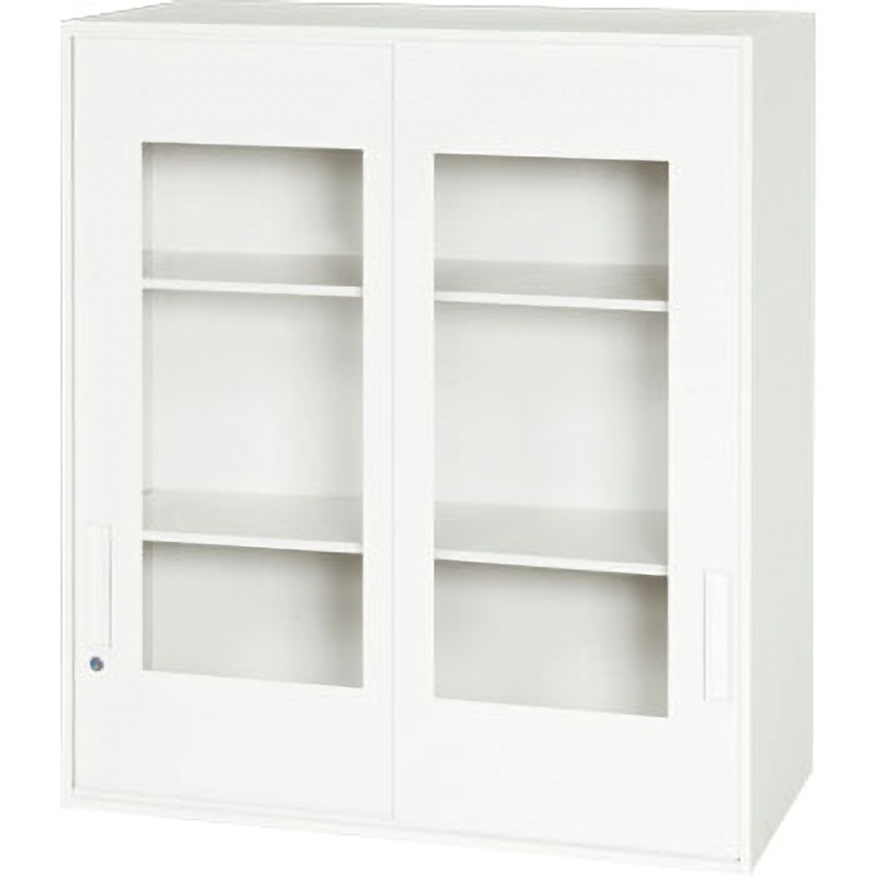 V930-10SG 壁面収納庫 窓付き引戸型 ダイシン ホワイト色