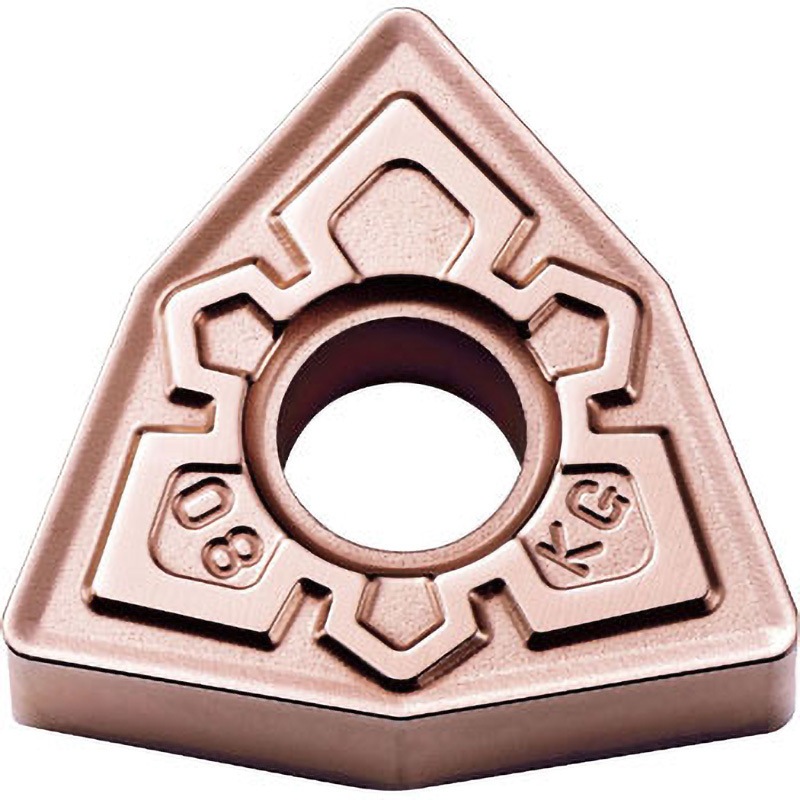 WNMG080412KG CA315 旋削用チップ CA315 CVDコーティング COAT 京セラ 両面 等辺不等角六角形 逃げ角0度 コーナー半径1.2mm 1セット(10個)