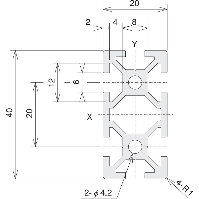 suさん専用 SFF-244 L1200 SF-20・40 SUS(エスユーエス) 長さ1200mm - 【通販