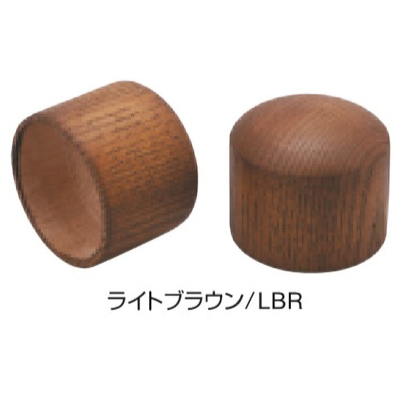 TEC-38-LBR 手すり用エンドキャップ K9(駒谷) 1袋(2個) TEC-38-LBR