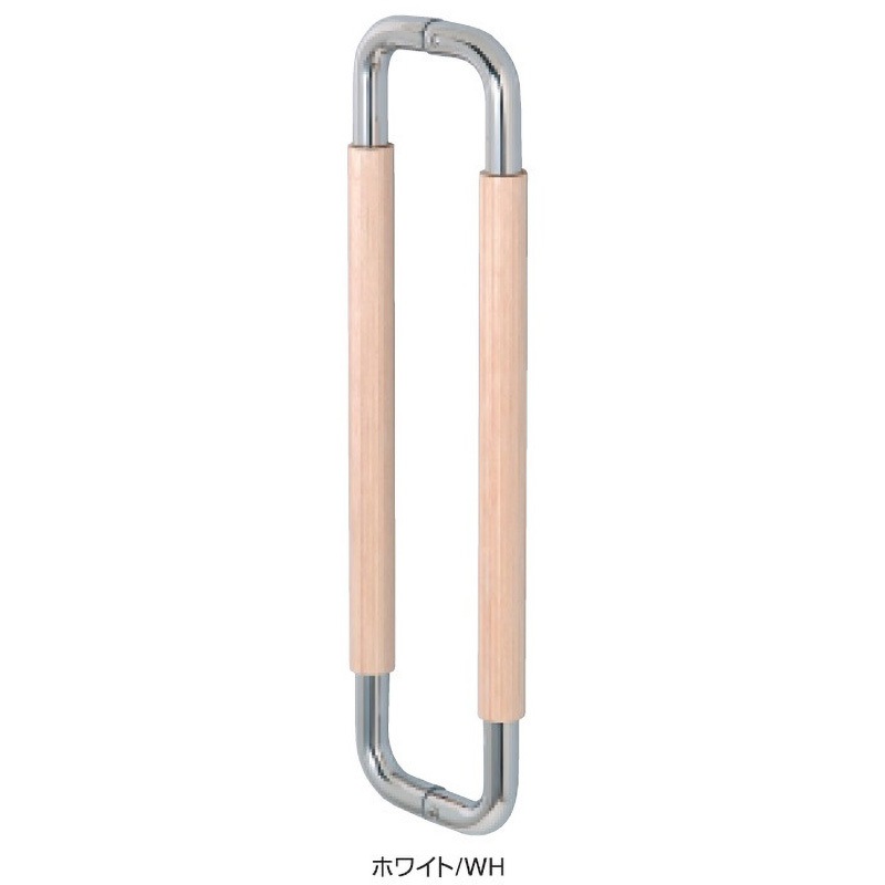 SK-1101S-R-25-250-WH 積層強化木ドアハンドル 両面 K9(駒谷) 取手 ホワイト  1組 SK-1101S-R-25-250-WH