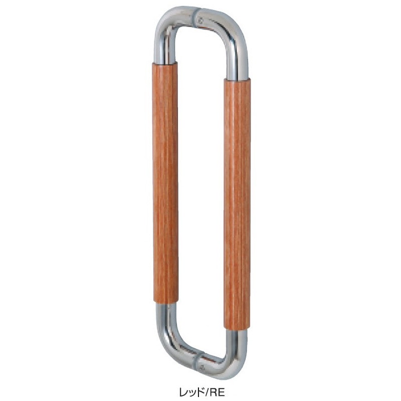 SK-1101-R-30-300-RE 積層強化木ドアハンドル 両面 K9(駒谷) 取手 レッド  1組 SK-1101-R-30-300-RE