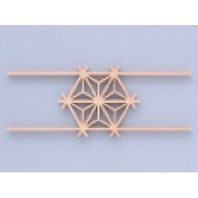 No.7 麻の葉 花組子 K9(駒谷) 幅300mm高さ116mm 1箱(30個)