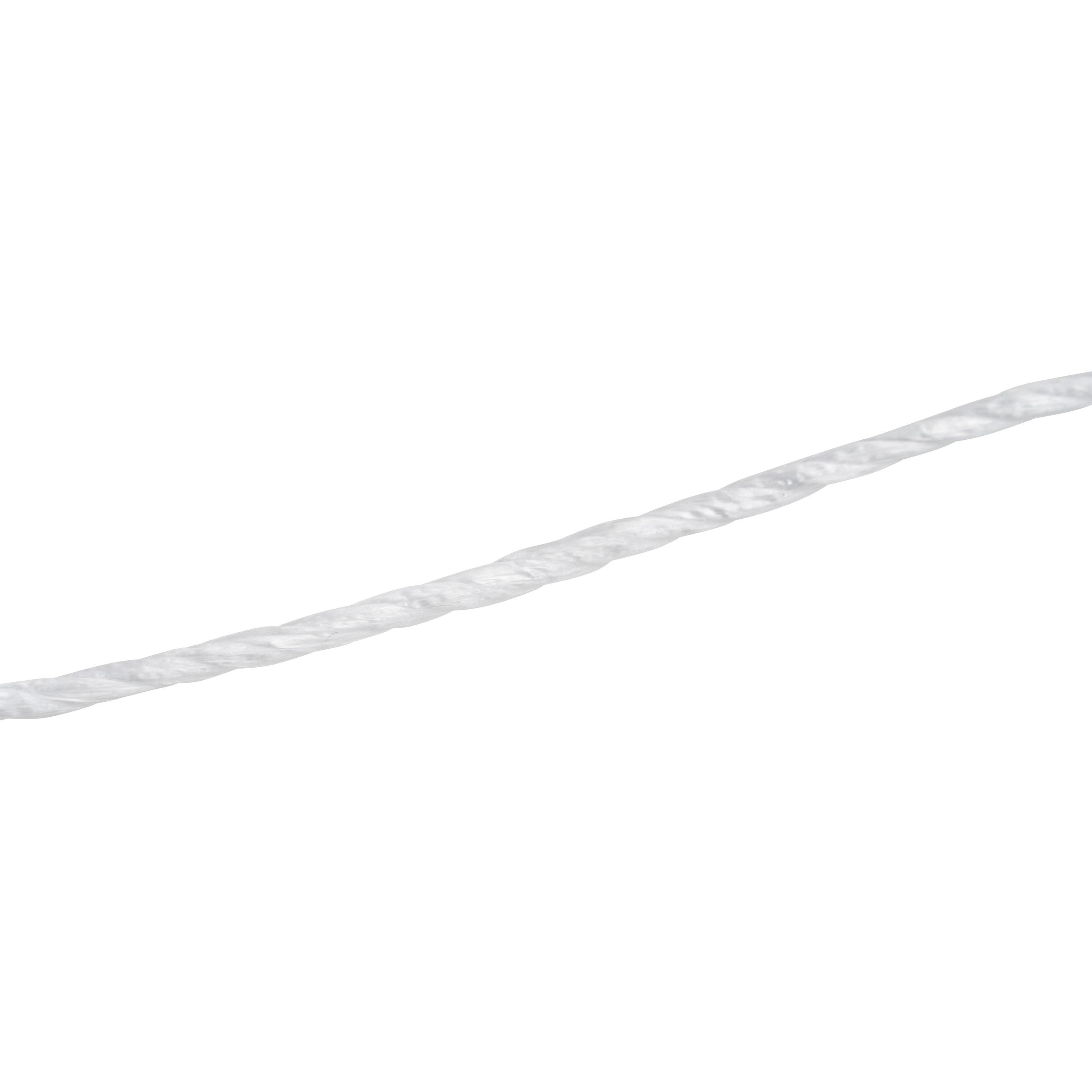 PPロープ 玉巻 モノタロウ 白色 質量120g 太さ3mm長さ80m 1巻