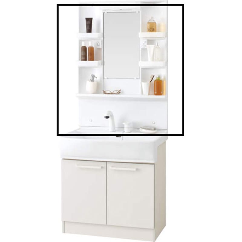 EK-LSBM-7SLS 洗面化粧台 Lシリーズ 1面ミラーキャビネット 間口750 住