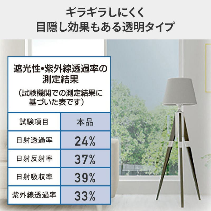 U-Q1064 遮光・遮熱フィルム 窓用 (紫外線防止/目隠し効果