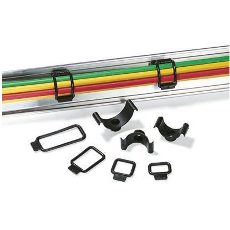 201-10020 C2-PA6HIR-BK ケーブルクリップ 配線クリップ 15.5 mm 18mm 1袋 100個入 1袋(100個) ヘラマンタイトン(旧:タイトン) 【通販モノタロウ】