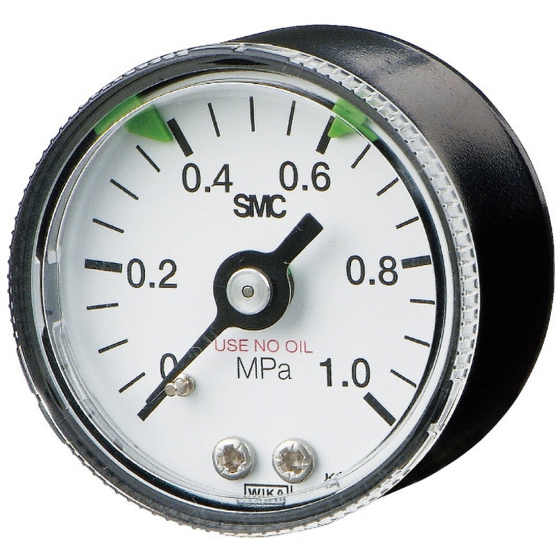 G46-10-01M-SRA-C2 G46-SR A/B - Pressure Gauge For Clean Regulator/With Limit Indicator 1個 SMC 【通販モノタロウ】 24,735円