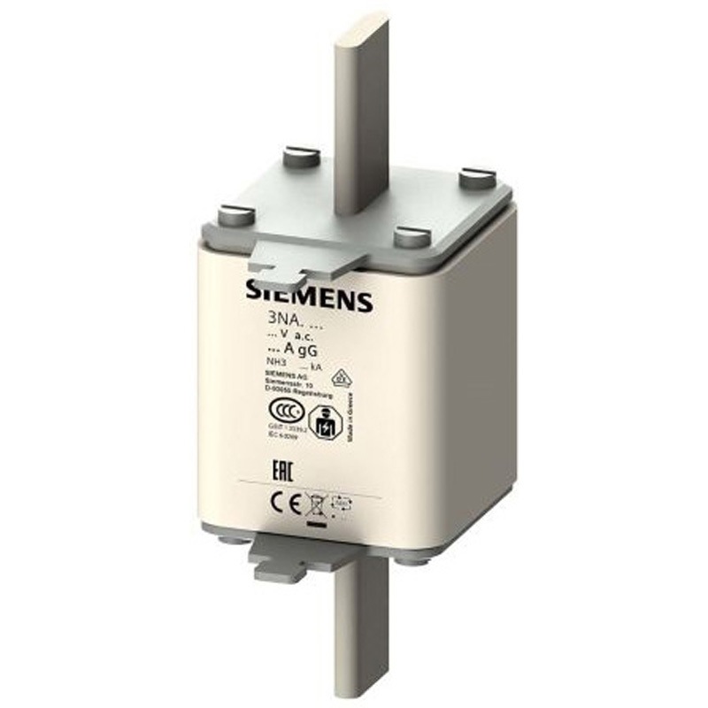 3NA3340 センタータグヒューズ 定格電流 200A 500V ac 1袋 3個入 SIEMENS 1袋(3個) 3NA3340