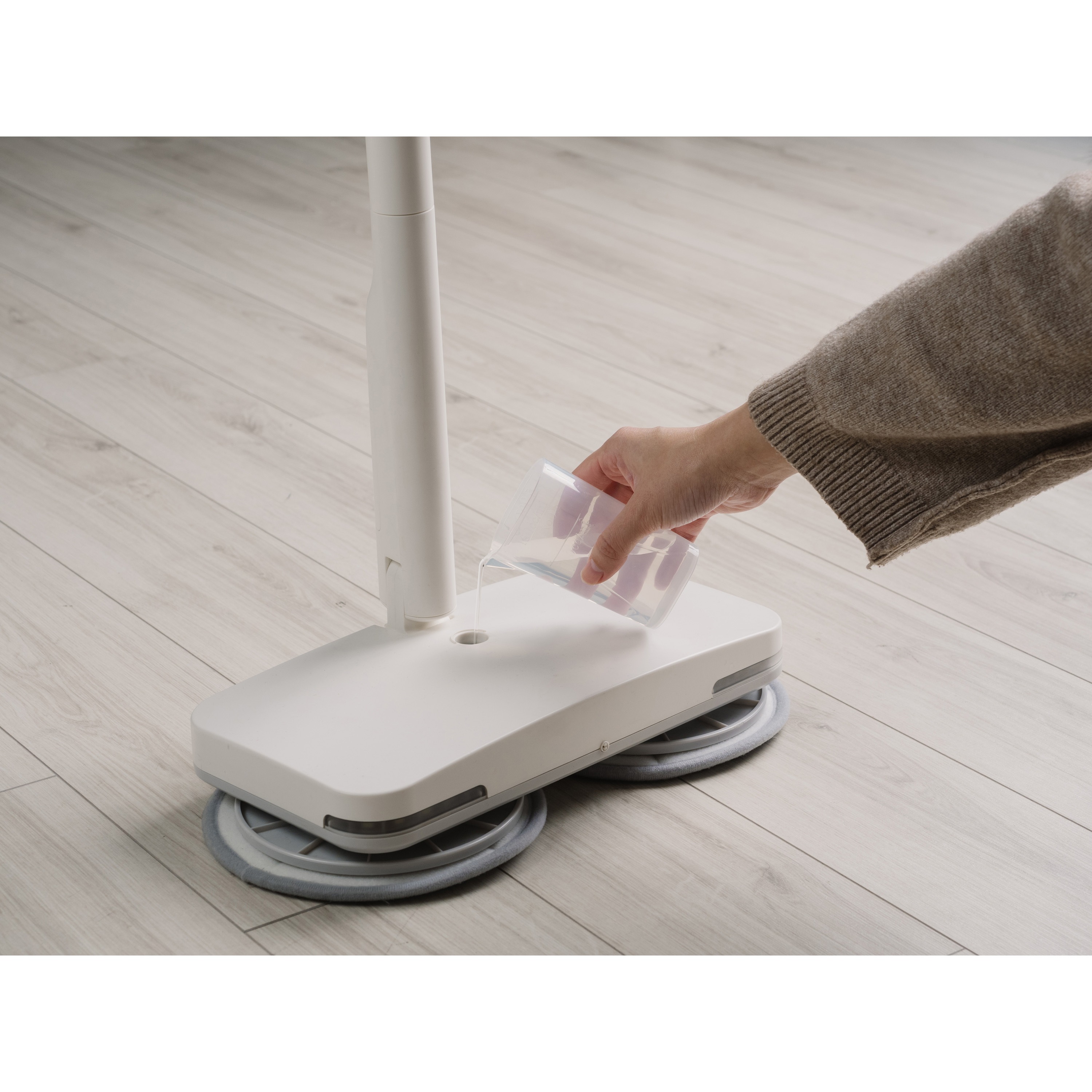 掃除機・クリーナー Cordless Electric Mop H020 0（プラスマイナスゼロ） 電動モップ コードレス 回転モップクリーナー