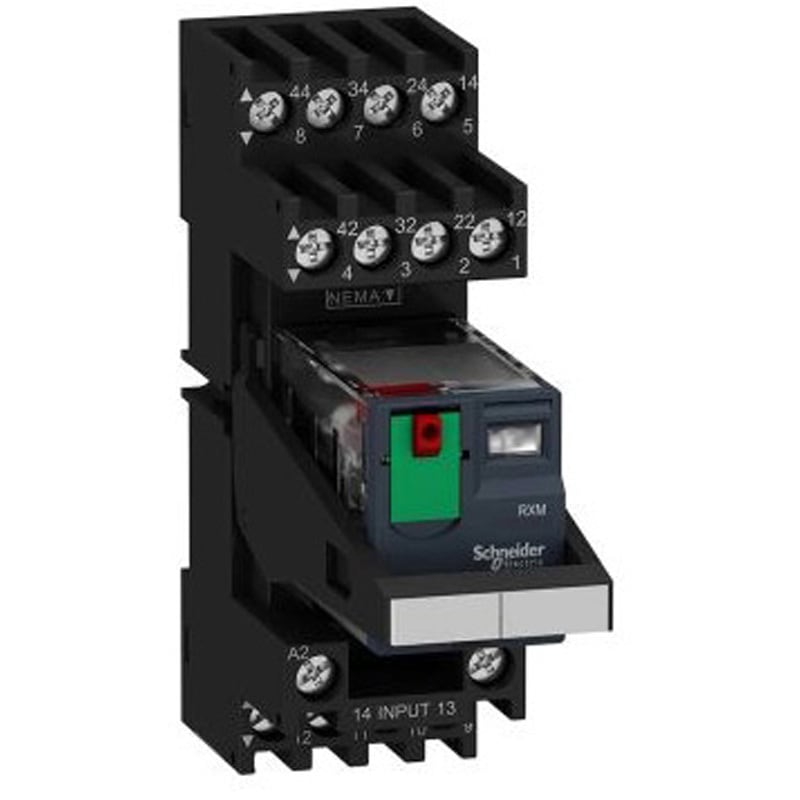 RXM4AB1P7PVM リレー 230V ac 4c接点 DINレールタイプ 1個 シュナイダーエレクトリック 【通販モノタロウ】