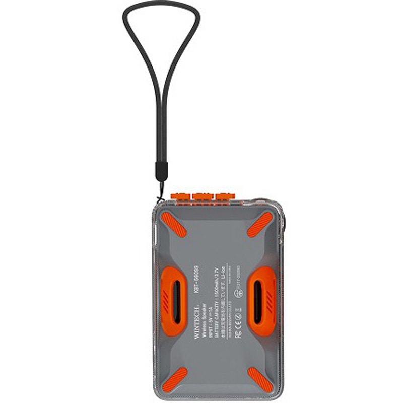 ハンドル付きワイヤレススピーカー グレー KBT-560SS GY スマホスタンドにもなるワイヤレススピーカー WINTECH