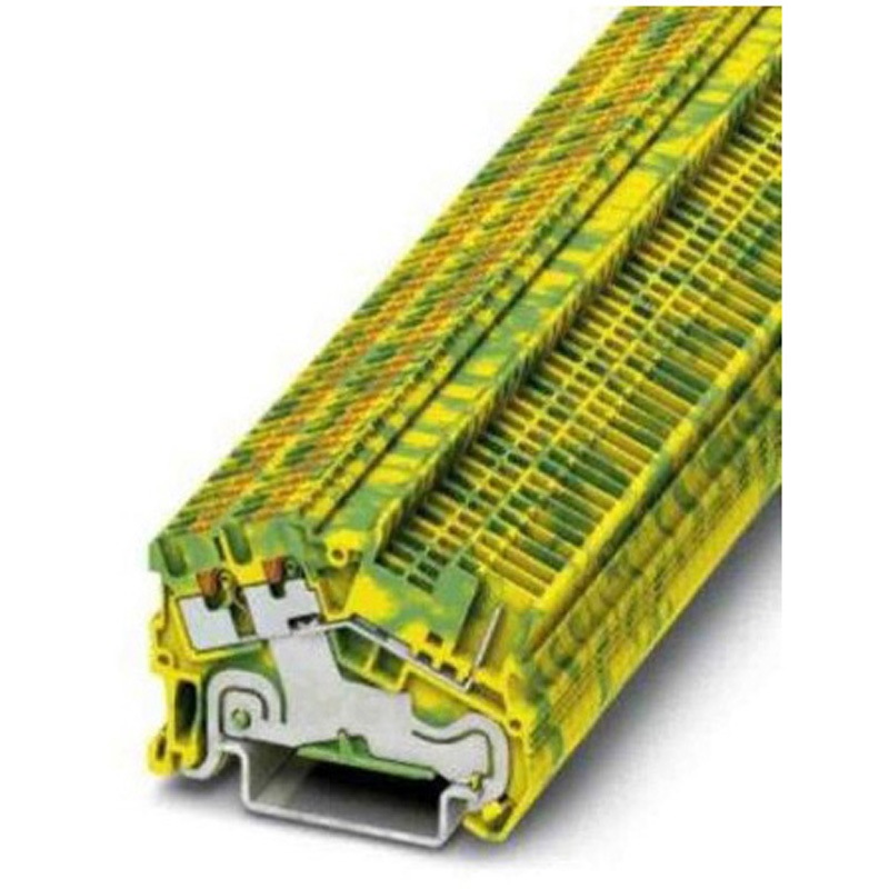 3214725 接地端子台 プッシュイン 3極 緑 / 黄 1袋 50個入 1袋(50個) フエニックス・コンタクト 【通販モノタロウ】