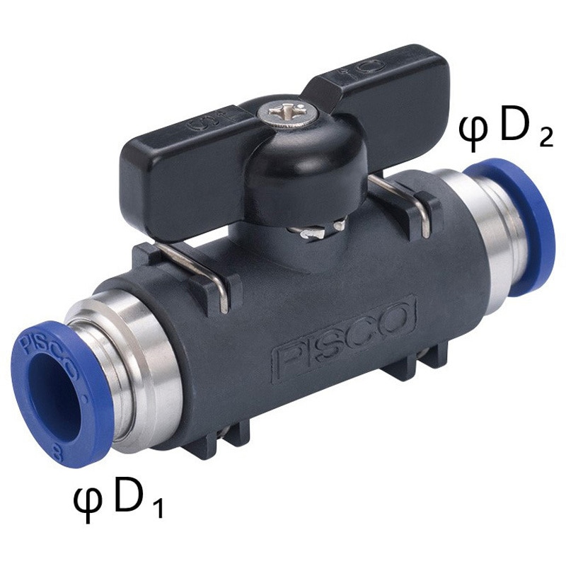 BVU20-0808SUS ボールバルブSUS304 PISCO(ピスコ) 対応 ユニオンバルブ