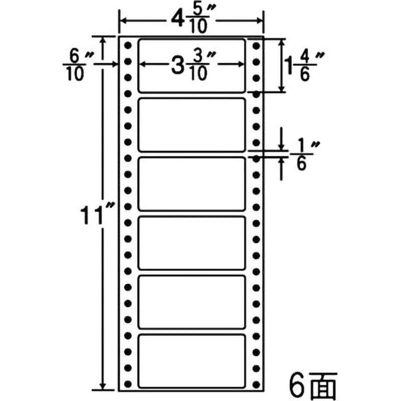 （まとめ買い）MM6D ナナフォーム Mタイプ 10ケース 10000折 連続ラベル 剥離紙白 東洋印刷 まとめ買い）MM6D ナナフォーム Mタイプ 10ケース 10000折 連続ラベル