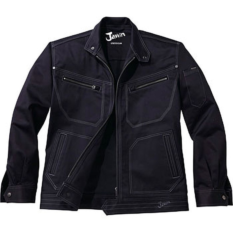 52500 Jawin ストレッチジャンパー 52500 自重堂 シャイニーブラック色 EL着丈68cm