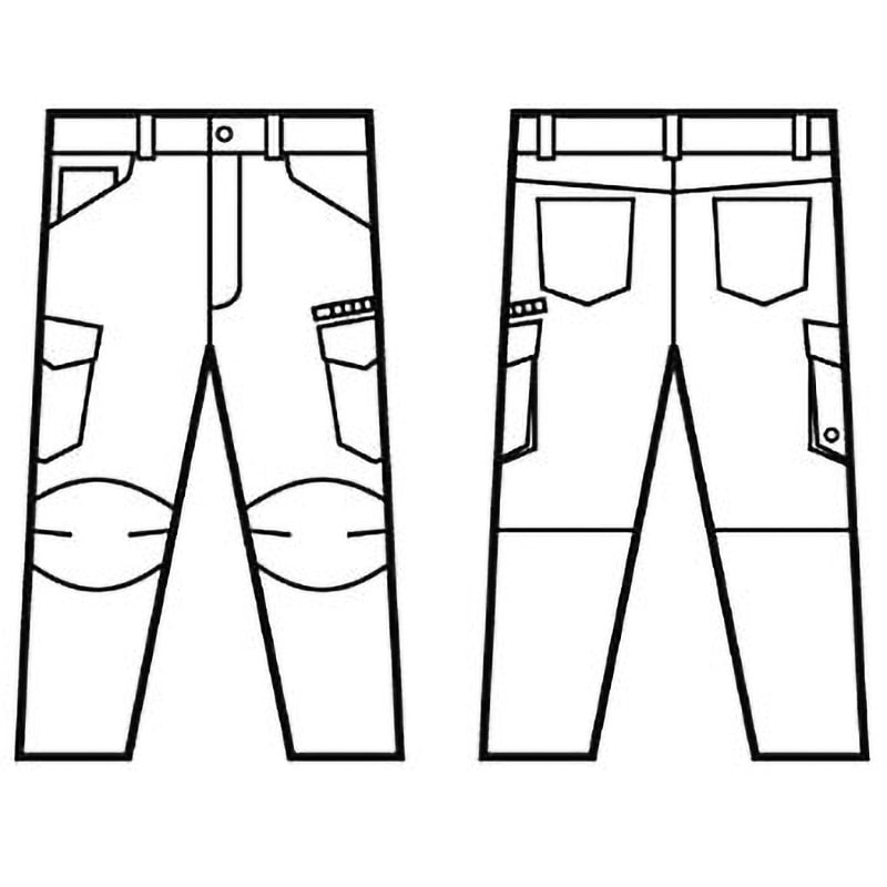 52502 Jawin ストレッチノータックカーゴパンツ 52502 1本 自重堂
