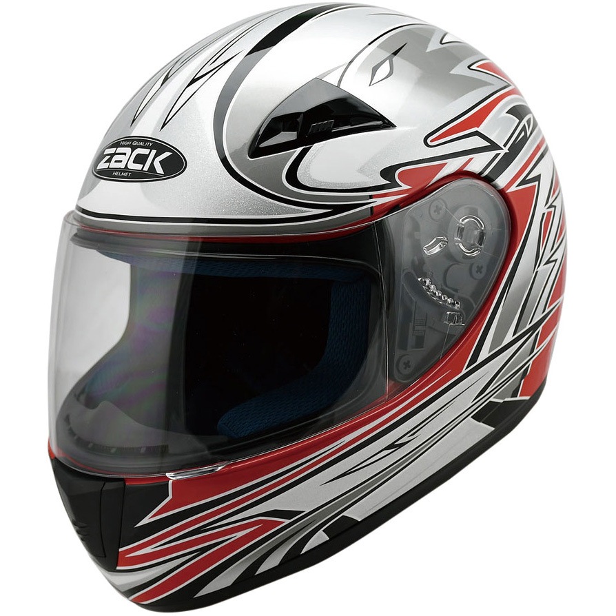 ZK-1 キッズフルフェイス TNK工業(SPEEDPIT) レッド/シルバー色