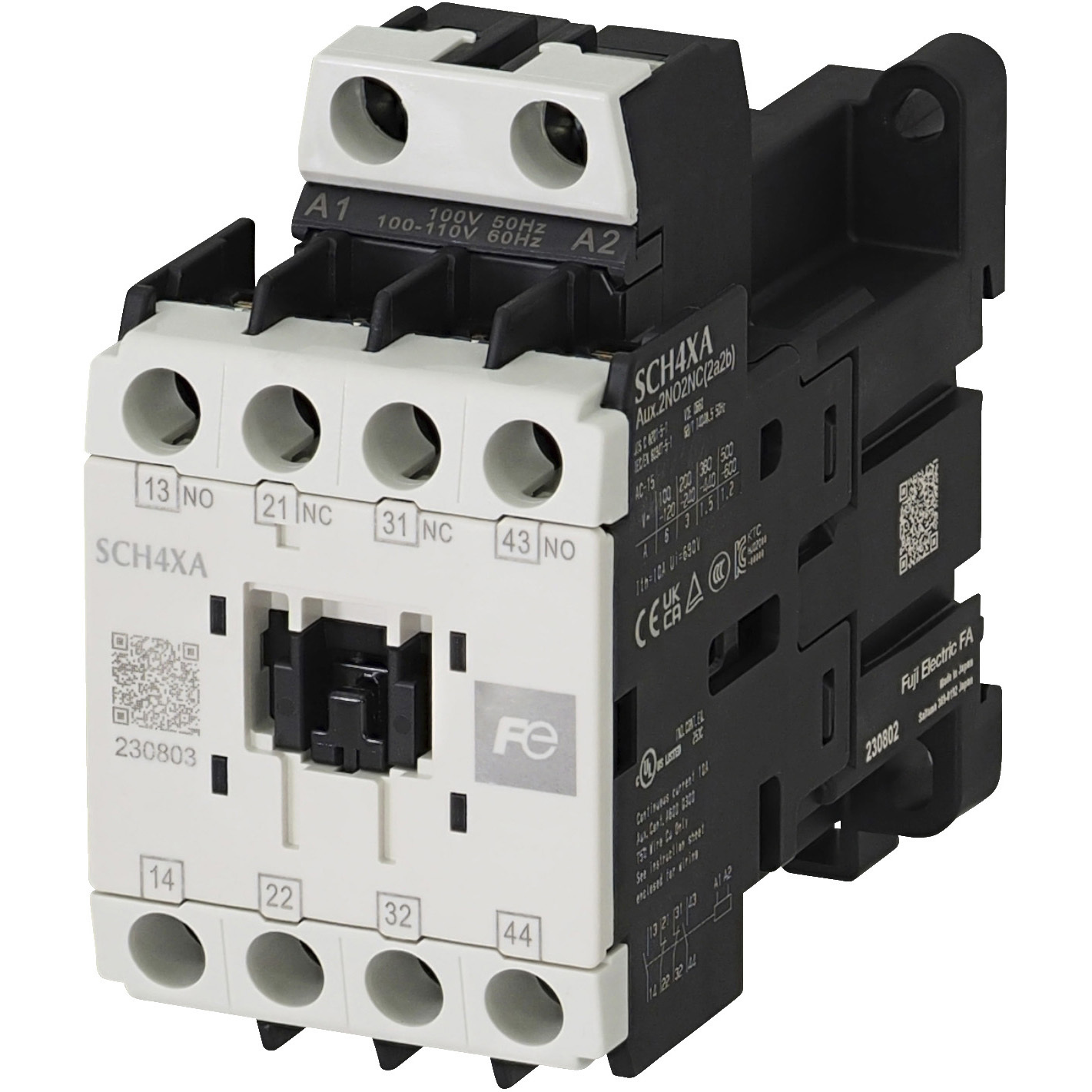 SCH4XA-F22CC 補助継電器 標準形(ツイン接点) 1個 富士電機