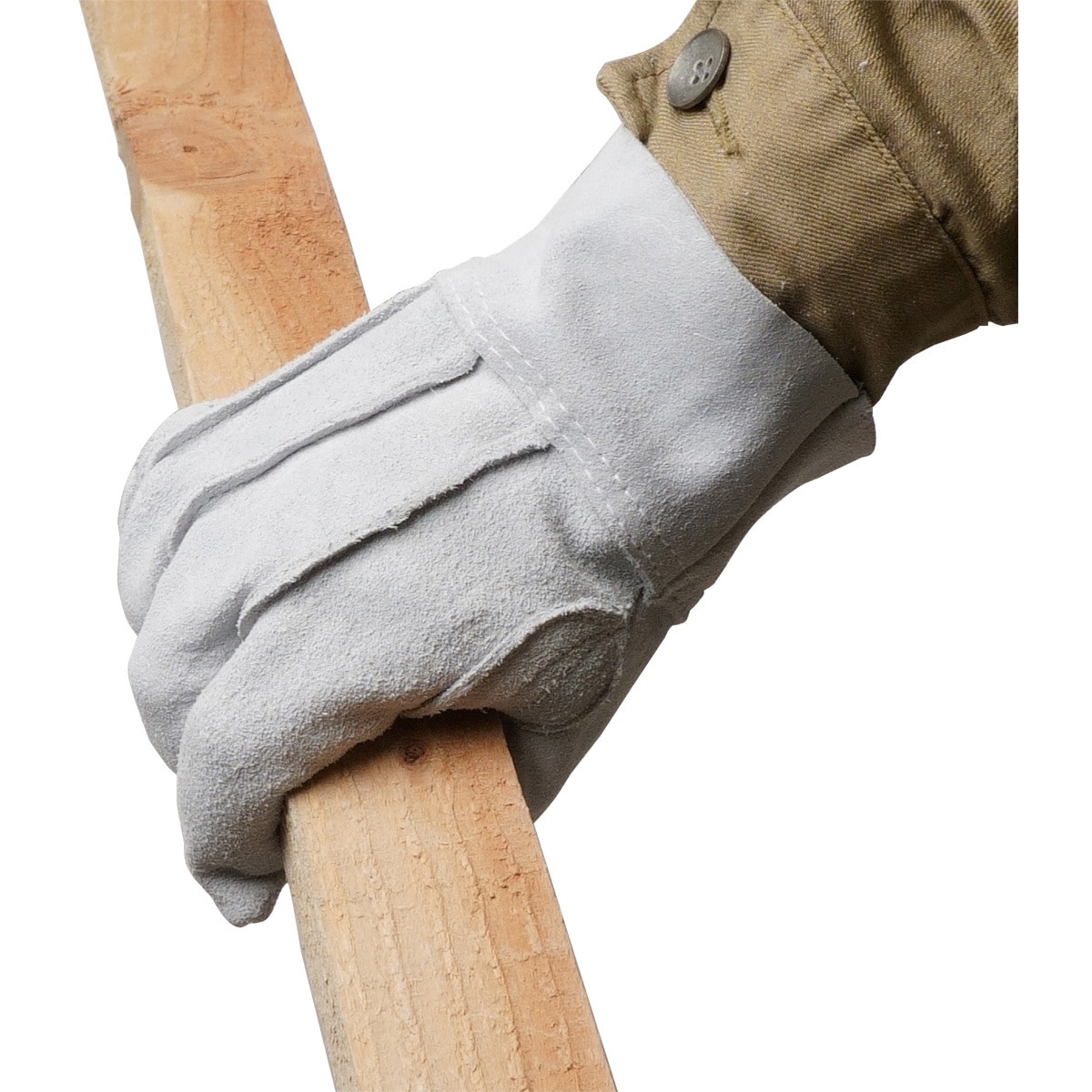 AG465 牛床革カワテ外縫い ACE GLOVE(エースグローブ) 白色 1双入