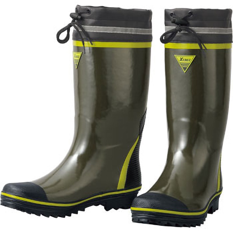 85717 長靴85717 ジーベック 作業靴 カーキ色 サイズ25.5～26cm