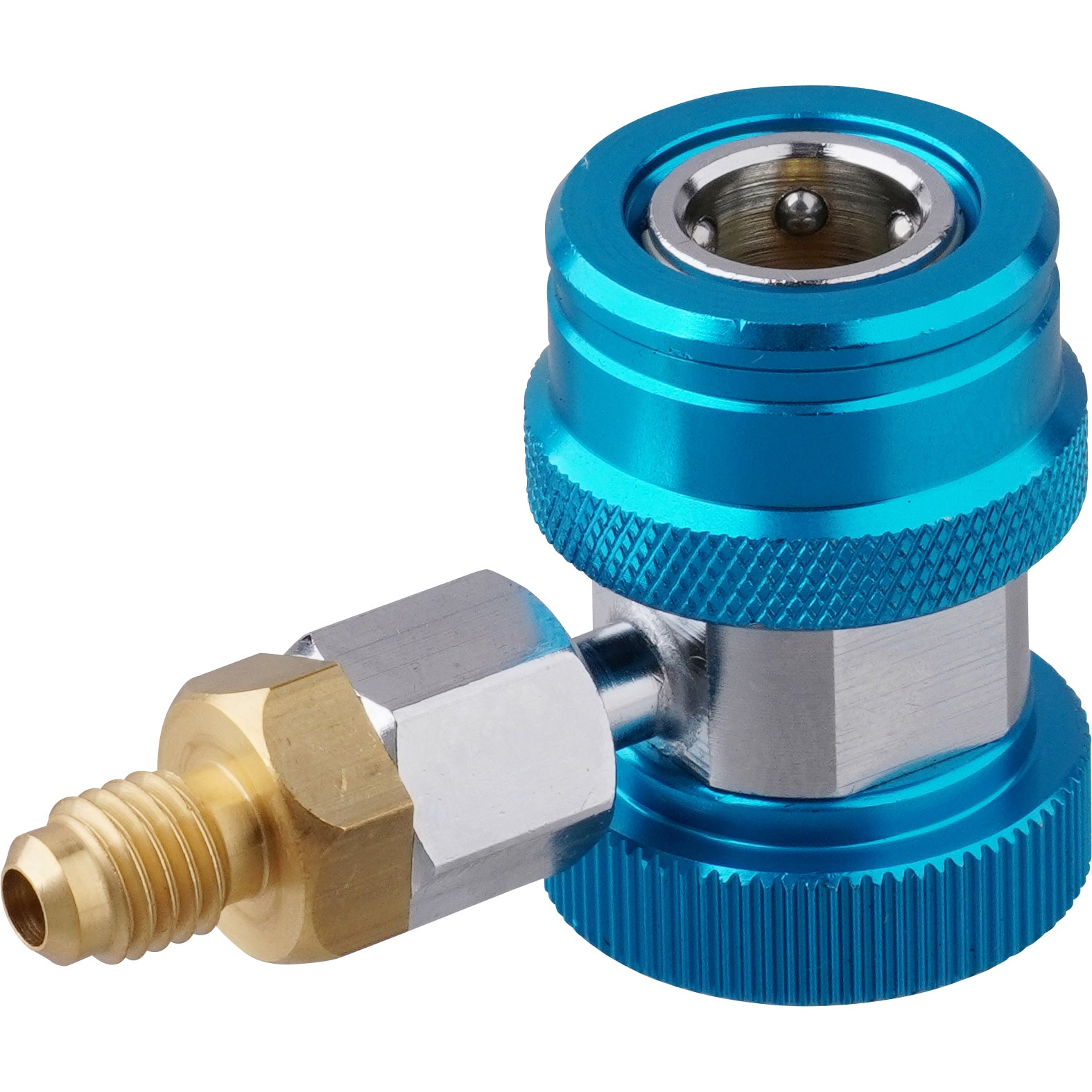 クイックジョイント L型 バルブ r134a用 モノタロウ ガスチャージ機器