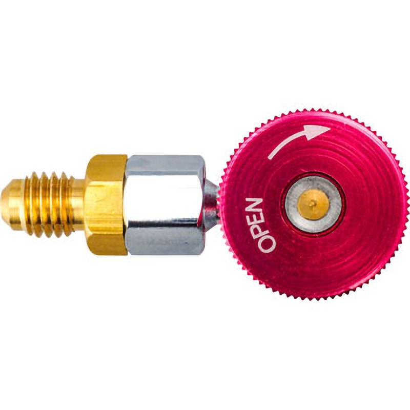 クイックジョイント L型 バルブ r134a用 モノタロウ ガスチャージ機器