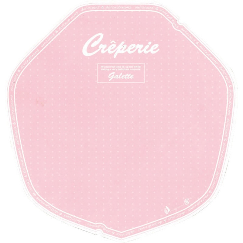 デリシャス クレープ包装紙 シモジマ ピンク色 変形 寸法263×252mm 1袋