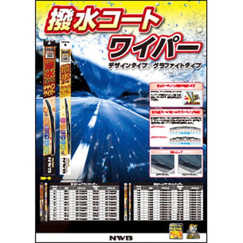 HD35B 撥水コートデザインワイパー 1本 NWB(日本ワイパブレード