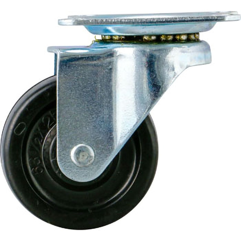 キャスター 自在車 ゴム プレート式 モノタロウ 許容荷重51.98daN 取付