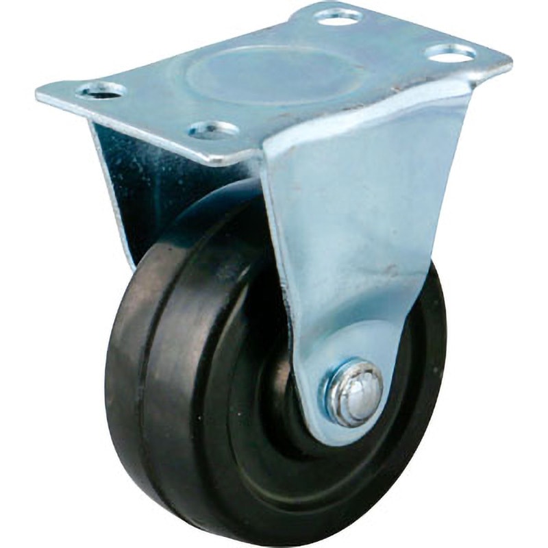 K-65G キャスター 固定車 ゴム プレート式 モノタロウ 車輪径65mm車輪