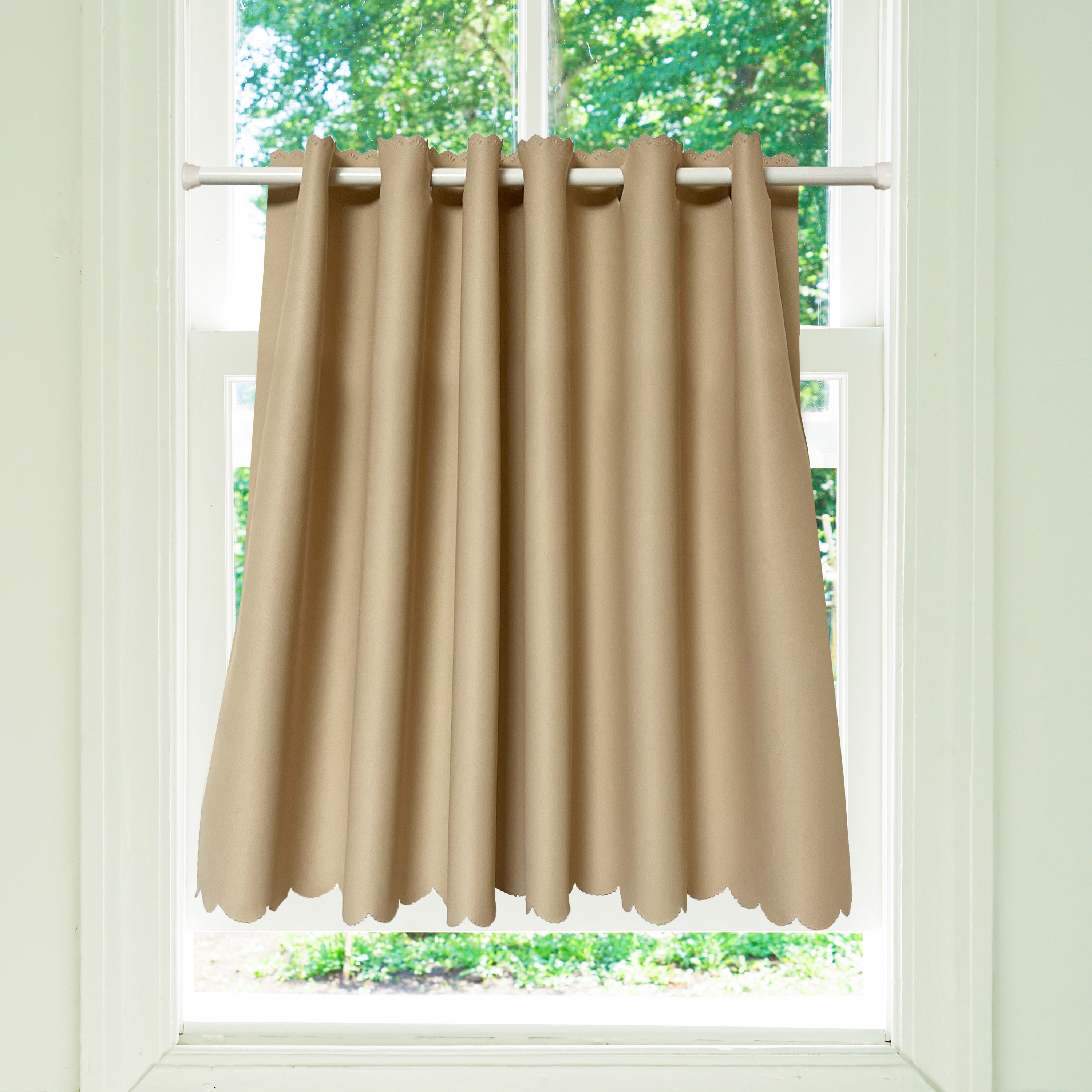 幅100cm×長さ72cm 1枚 カフェカーテン【防炎・撥水・遮光性