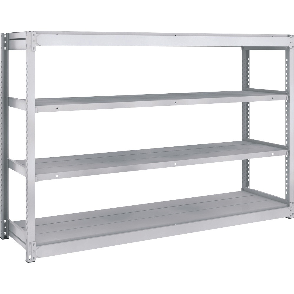 TUG100-46S-4 軽量ボルトレス棚TUG型 単体型 TRUSCO ホワイト色 荷重1500kg 高さ1200mm奥行490mm  TUG100-46S-4