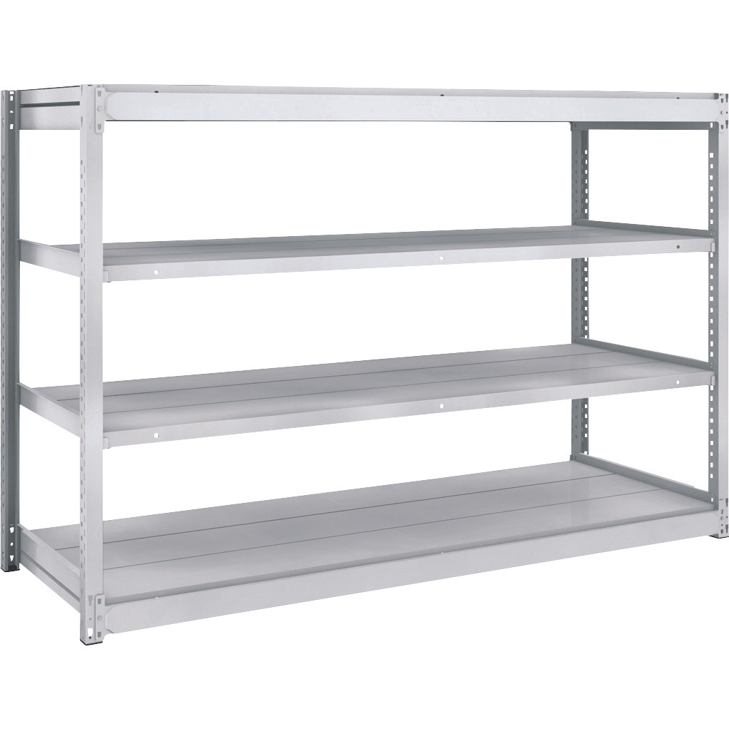 TUG100-46L-4 軽量ボルトレス棚TUG型 単体型 TRUSCO ホワイト色 荷重1500kg 高さ1200mm奥行640mm  TUG100-46L-4