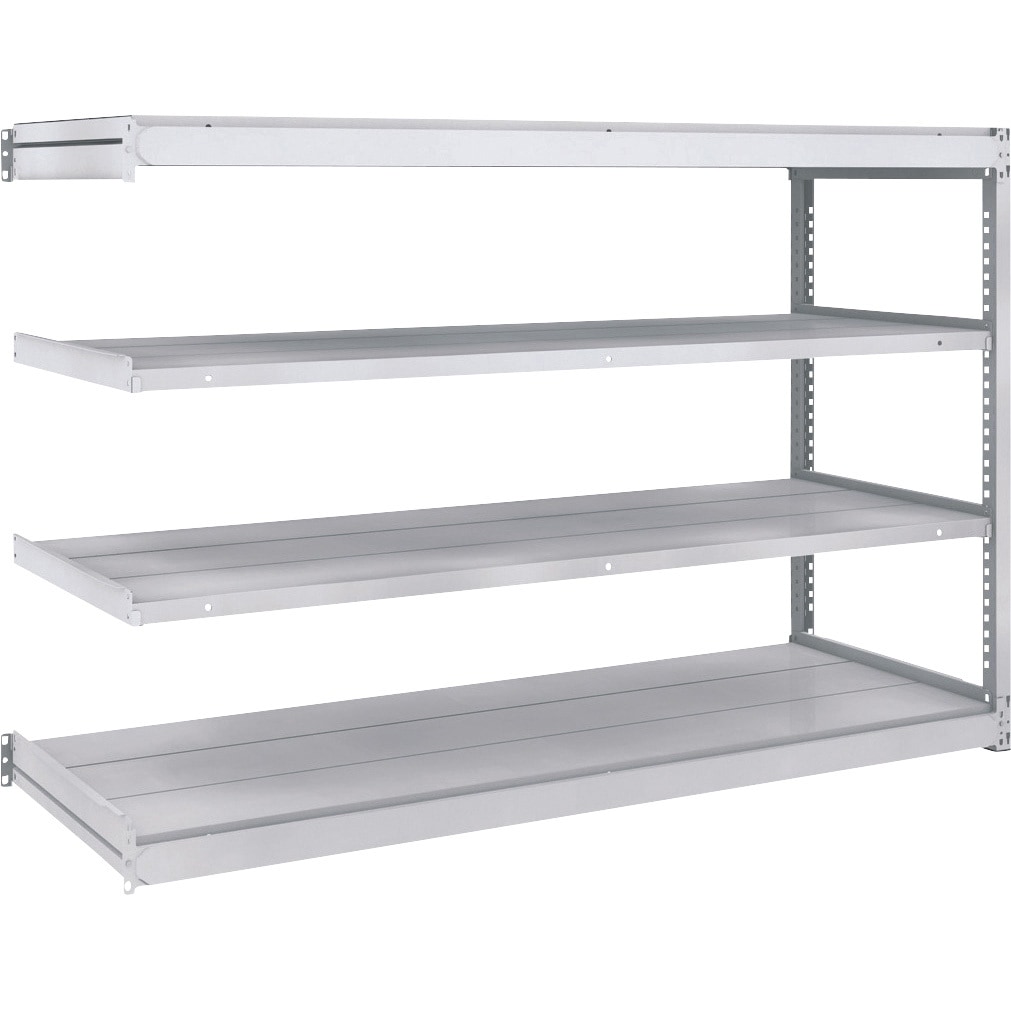 TUG100-46L-4B 軽量ボルトレス棚TUG型 連結型 TRUSCO ホワイト色 荷重100kg/段 4段 高さ1200mm  TUG100-46L-4B