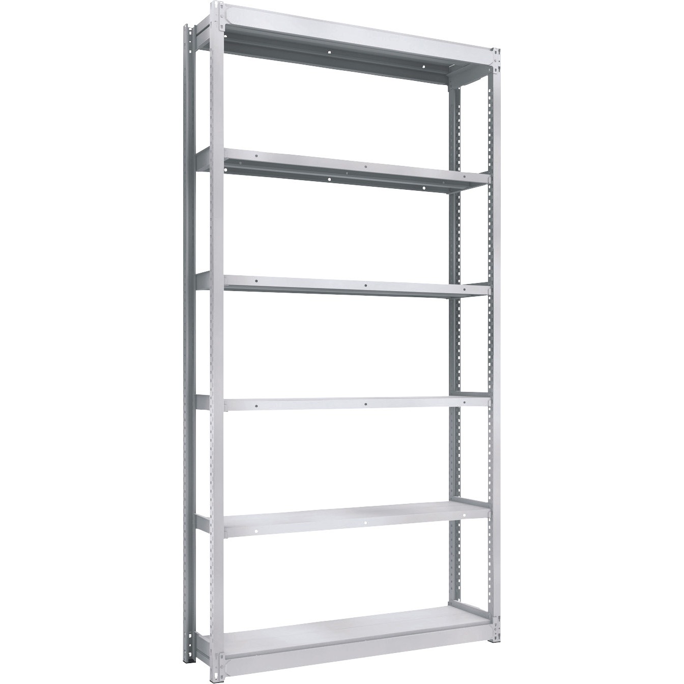 TUG100-84K-6 軽量ボルトレス棚TUG型 単体型 TRUSCO ホワイト色 荷重1500kg 高さ2400mm奥行340mm  TUG100-84K-6