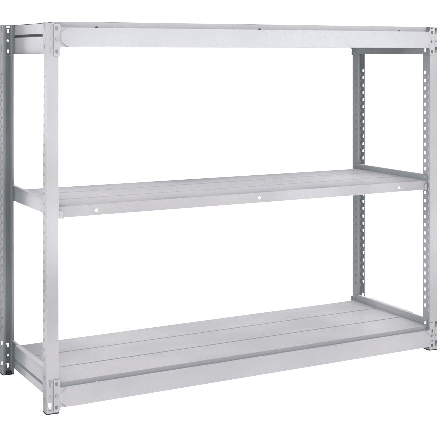 TUG100-45S-3 軽量ボルトレス棚TUG型 単体型 TRUSCO ホワイト色 荷重1500kg スチール 3段 高さ1200mm奥行490mm  TUG100-45S-3 24,075円