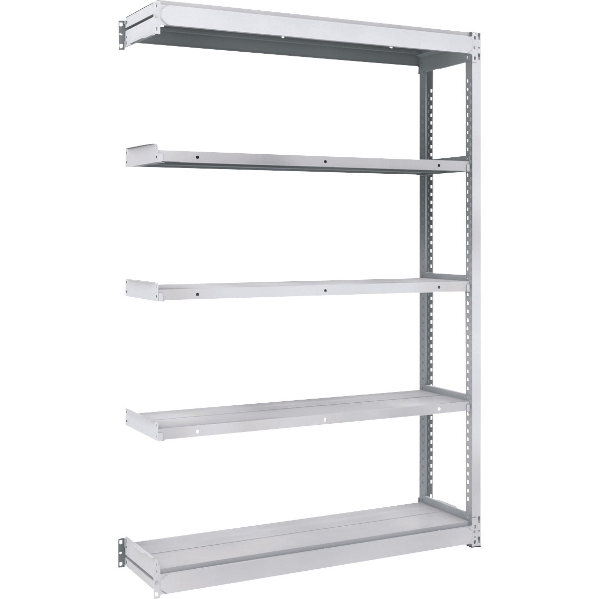 TUG100-64K-5B 軽量ボルトレス棚TUG型 連結型 TRUSCO ホワイト色 荷重100kg/段 5段 高さ1800mm  TUG100-64K-5B