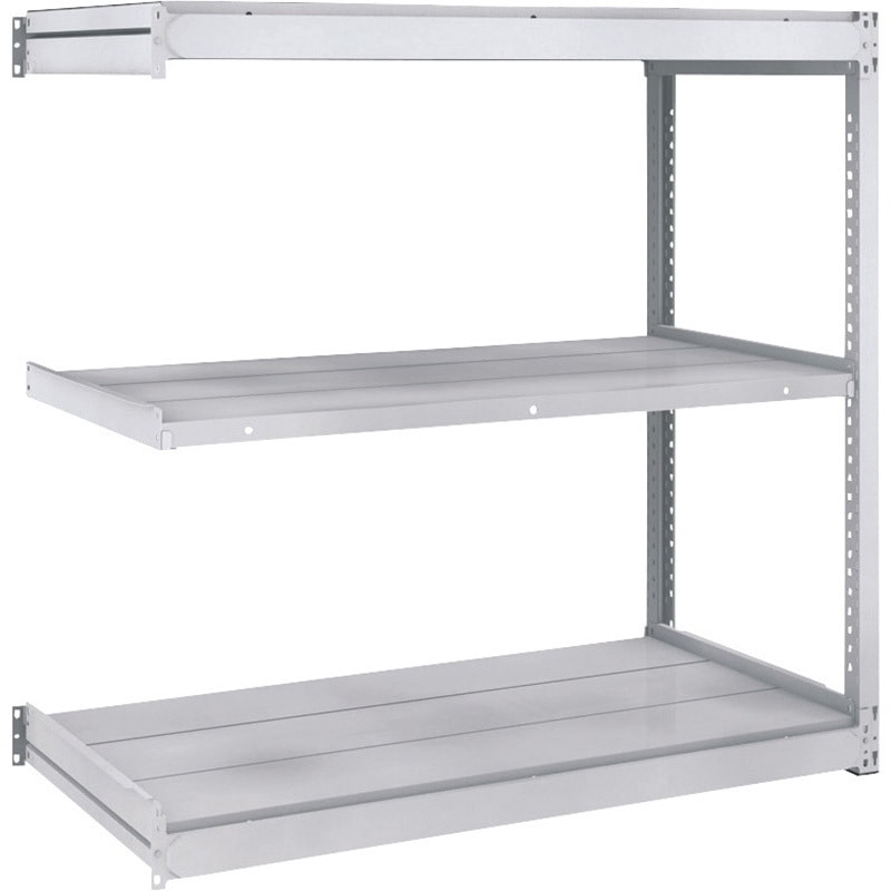 TUG100-44L-3B 軽量ボルトレス棚TUG型 連結型 TRUSCO ホワイト色 荷重100kg/段 スチール 3段 高さ1200mm  TUG100-44L-3B