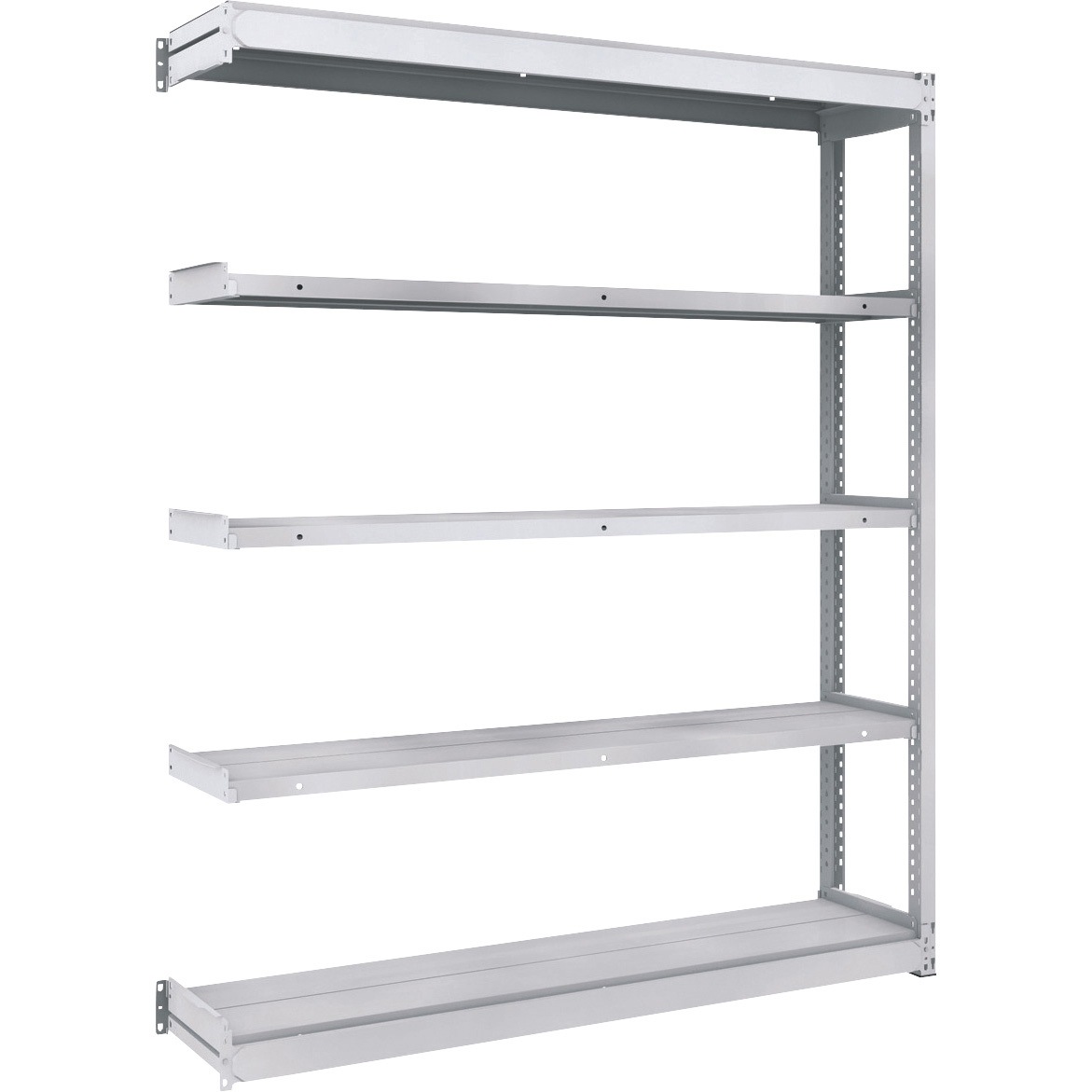 TUG100-65K-5B 軽量ボルトレス棚TUG型 連結型 TRUSCO ホワイト色 荷重100kg/段 5段 高さ1800mm  TUG100-65K-5B