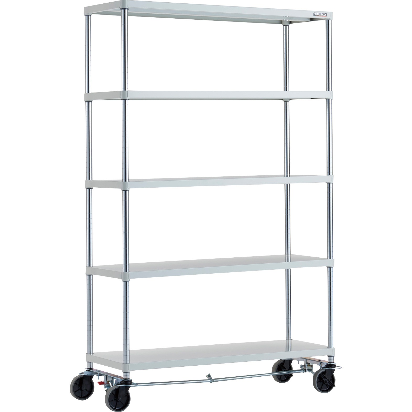 PER-6445-U125-B4-W フェニックスラック(ウレタン車輪付・ストッパー付) 150kgタイプ TRUSCO 幅1200mm  PER-6445-U125-B4-W