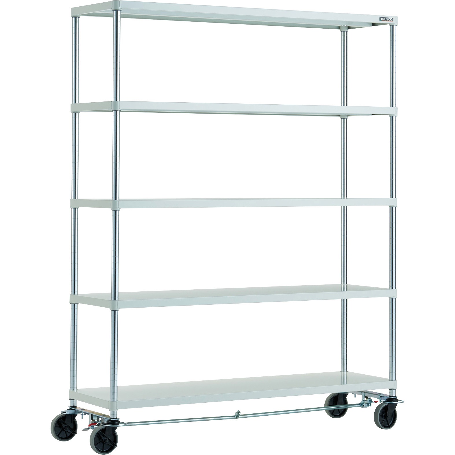 PER-6545-U125-B4-W フェニックスラック(ウレタン車輪付・ストッパー付) 150kgタイプ TRUSCO 幅1500mm  PER-6545-U125-B4-W