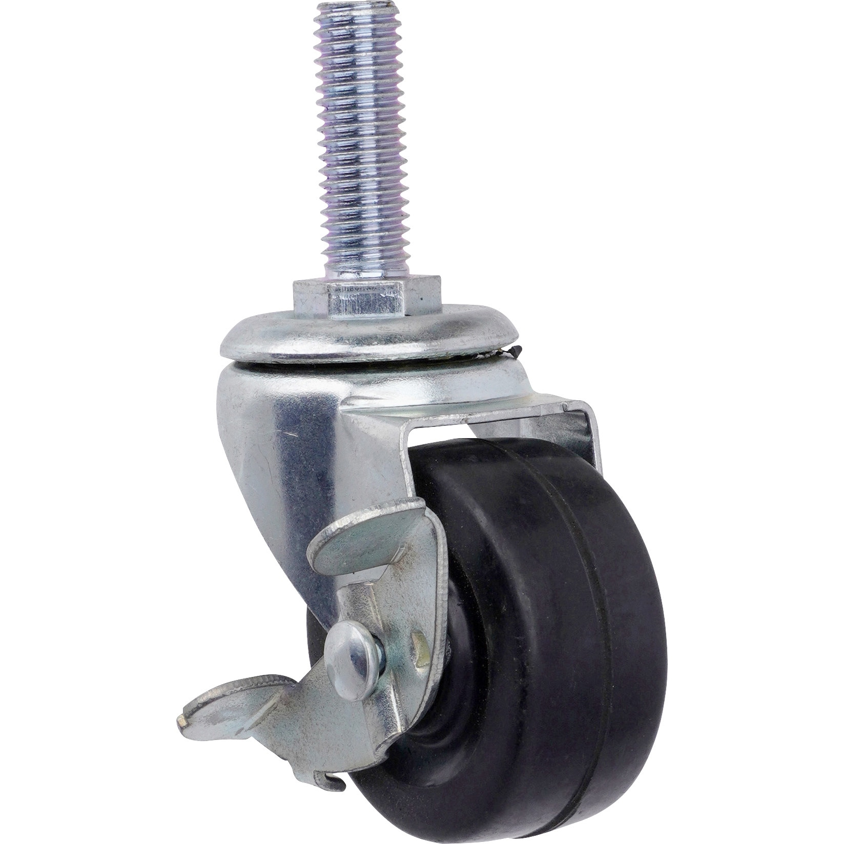 NJS-50G キャスター 自在車 ゴム ねじ式 ストッパー付 モノタロウ 車輪