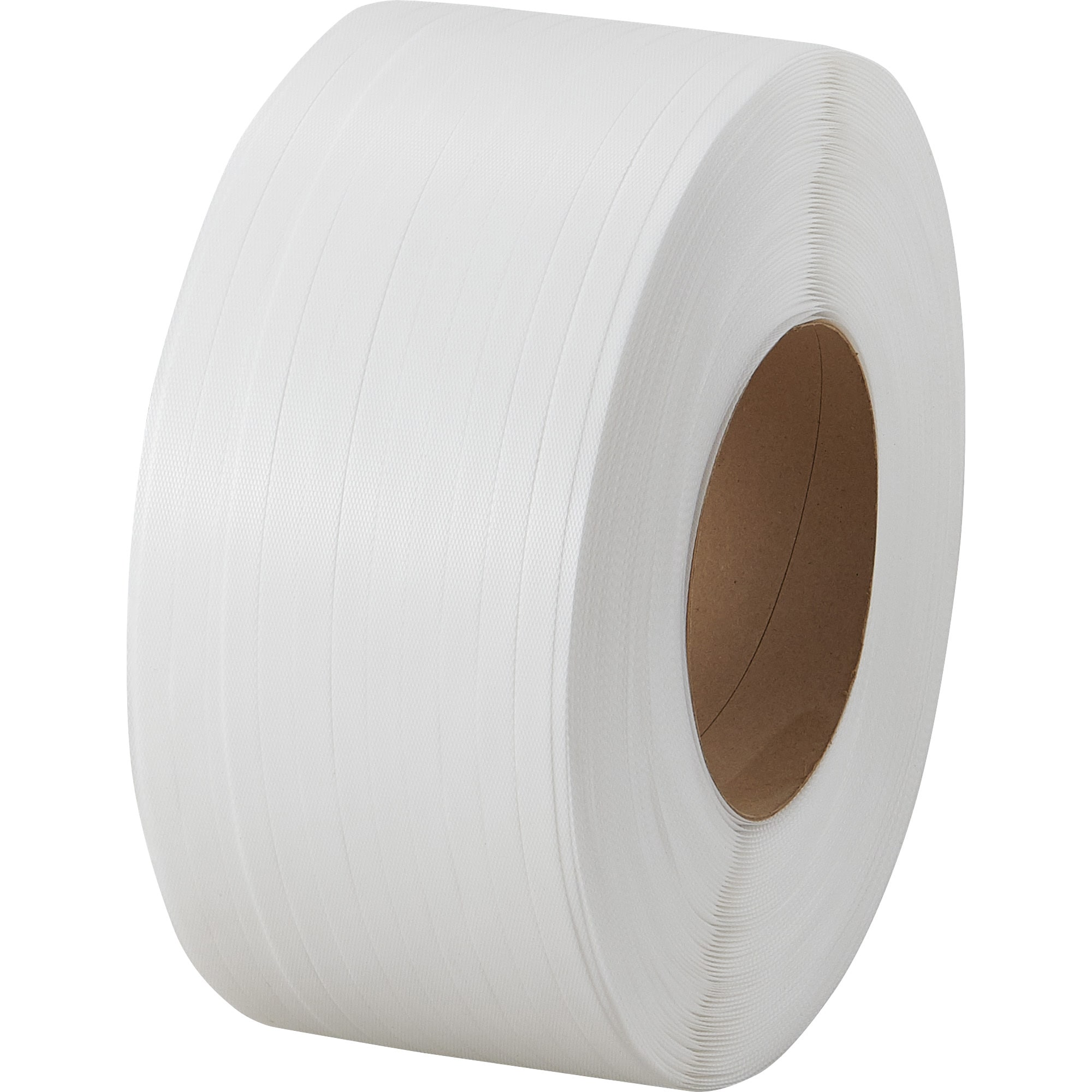 YB-15.5W PPバンドワールドバンド(機械用) つかさき 白色 幅15.5mm長さ2500m 1箱(2本)