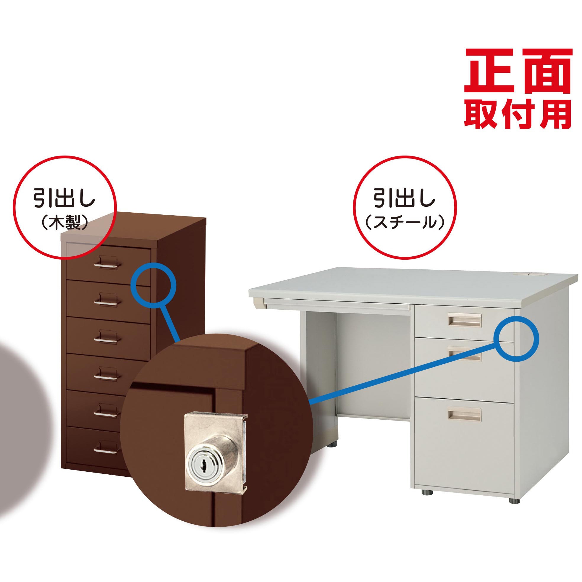 IB-150 扉や引出しのカギ! 1セット WAKI(和気産業) 【通販