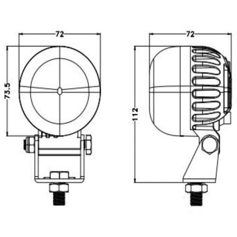 LZ-01-00004 アーチライト 1個 シバタ(フォークリフト) 【通販