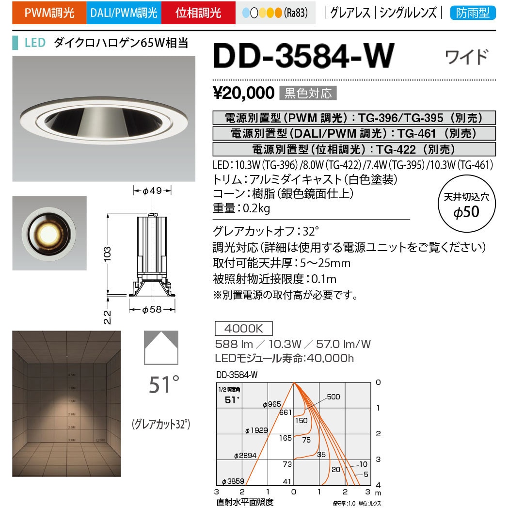山田照明　DD-3586-L LED軒下用ダウンライト UnicornNEO50 D3586L-ss.jpg