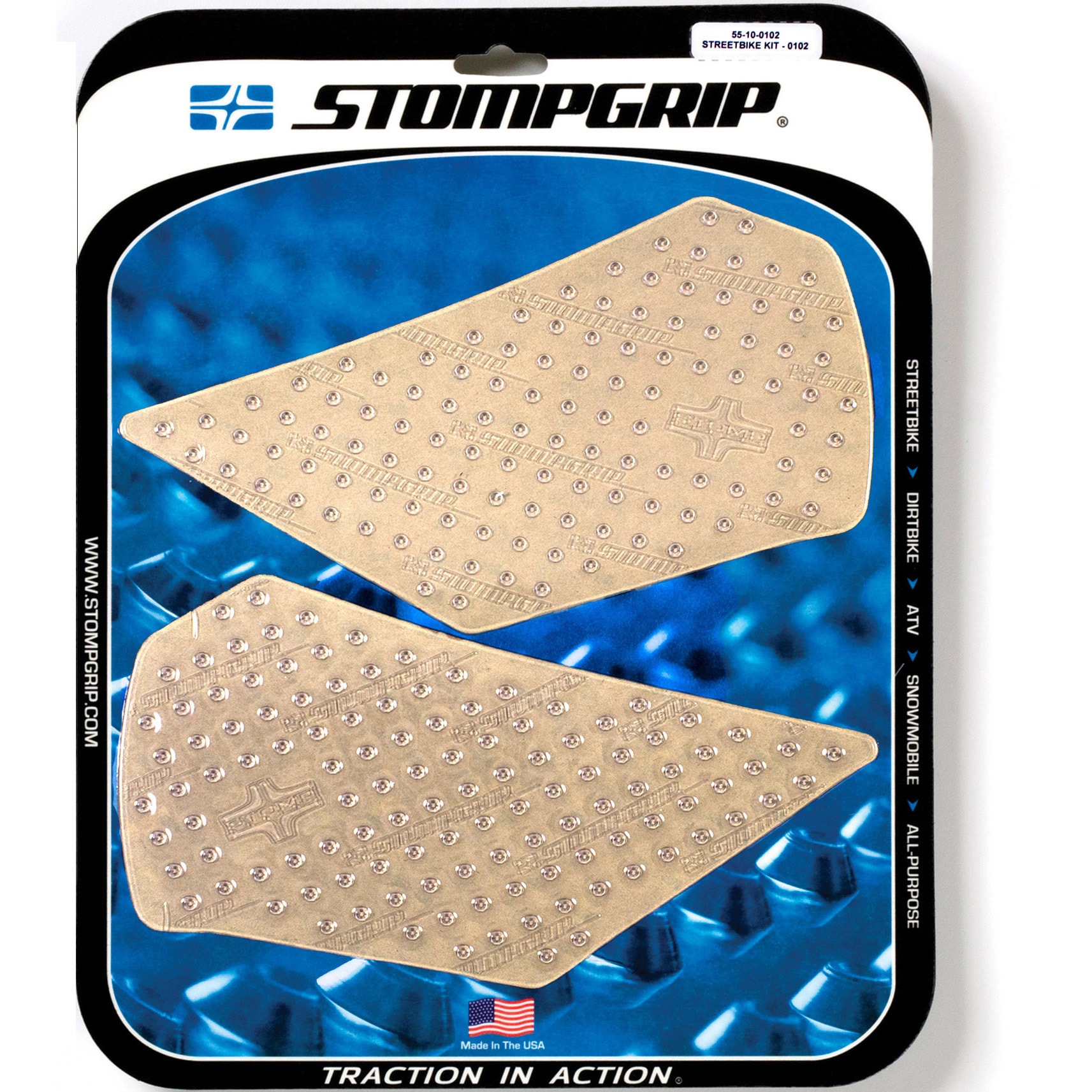 55-10-0102 トラクションパッド STOMPGRIP 適合車種1290 SuperDuke R (14-17) クリア色   55-10-0102