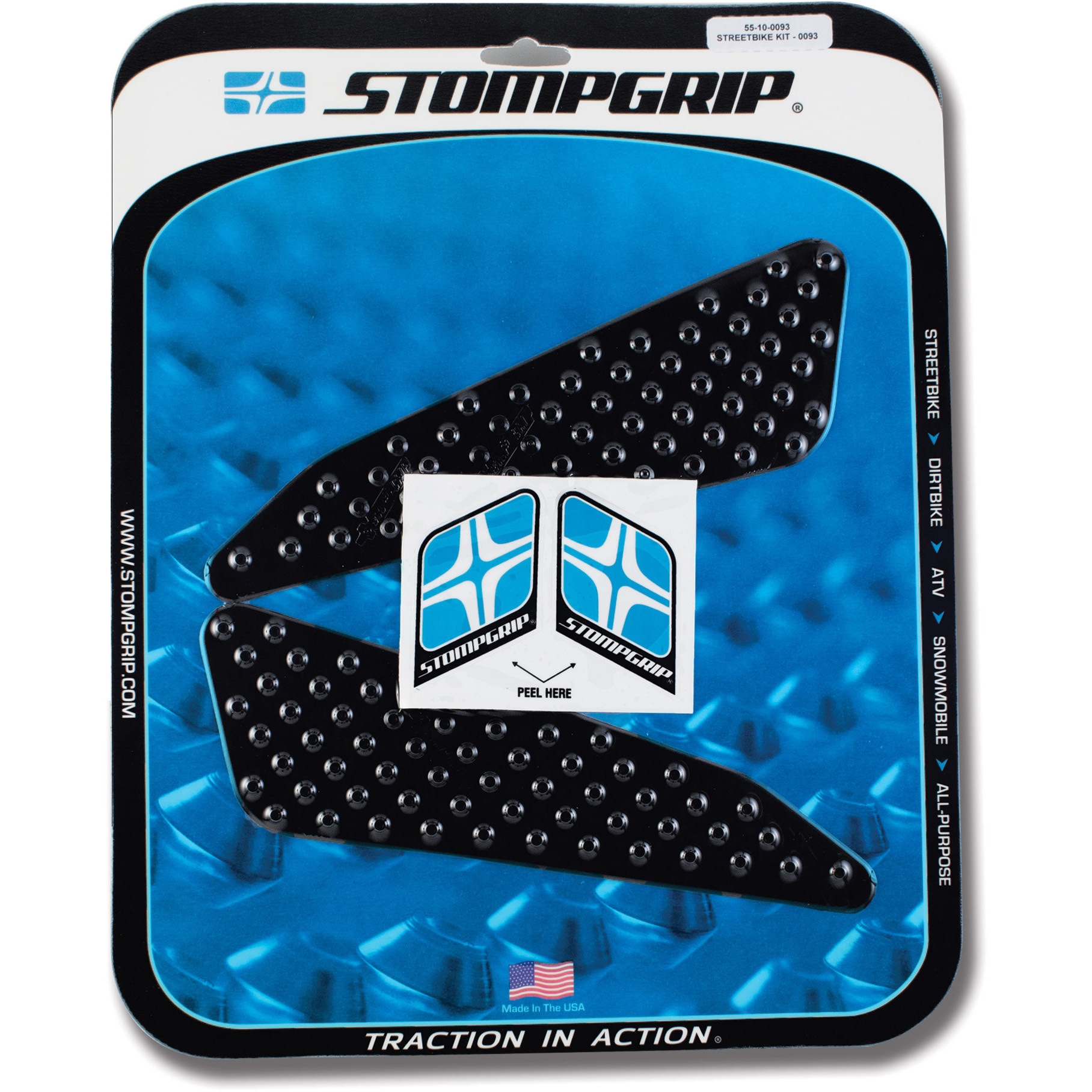 55-10-0093B トラクションパッド STOMPGRIP ブラック色 F650GS 00-07