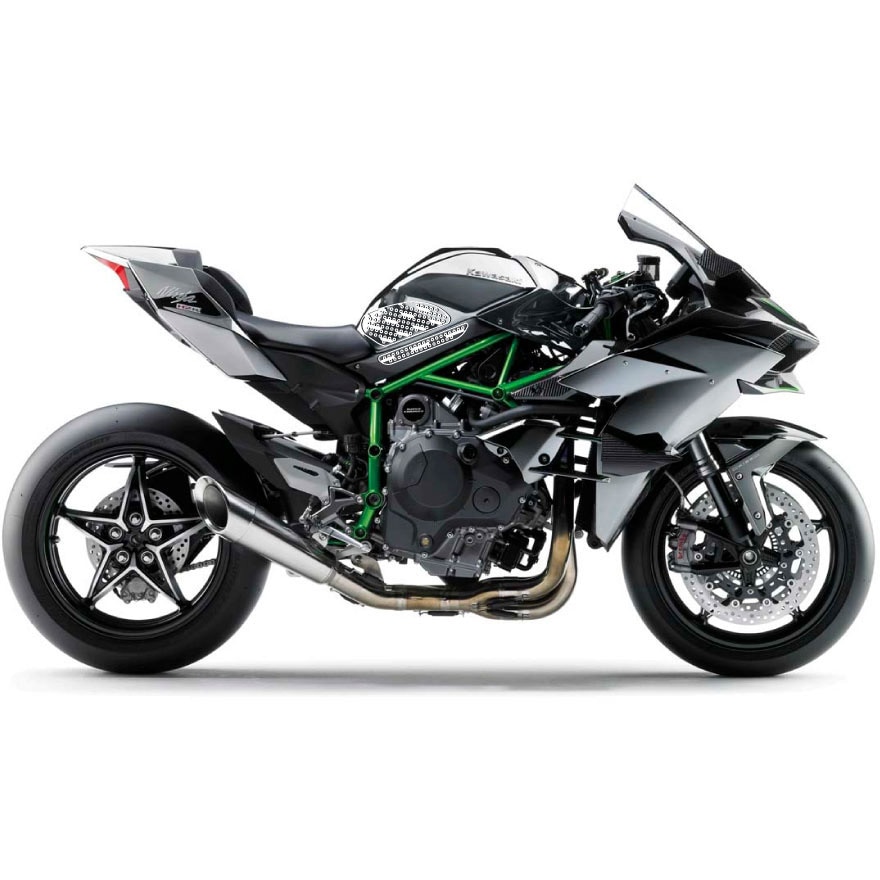 55-10-0108B トラクションパッド STOMPGRIP ブラック色 NINJA H2/H2R